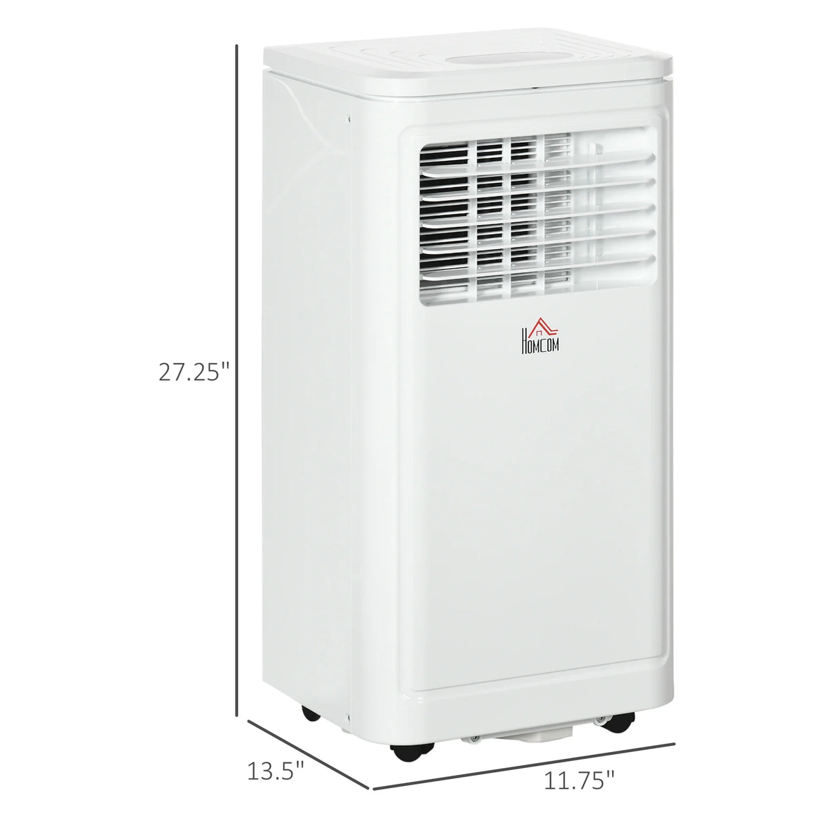 HOMCOM 8,000 BTU Portable Air Conditioner Fan with Remote for Rooms Up to 344 Sq. Ft., Evaporative Cooler, Home AC Unit with Dehumidifier, Black