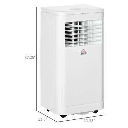 HOMCOM 8,000 BTU Portable Air Conditioner Fan with Remote for Rooms Up to 344 Sq. Ft., Evaporative Cooler, Home AC Unit with Dehumidifier, Black