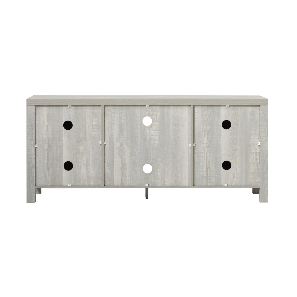 Walker Edison Modern Farmhouse Barn Door TV Stand for TVs up to 65", Grey Wash