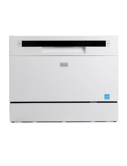 BLACK?Ӕ BCD6W Compact Countertop Dishwasher, 6 Place Settings, White