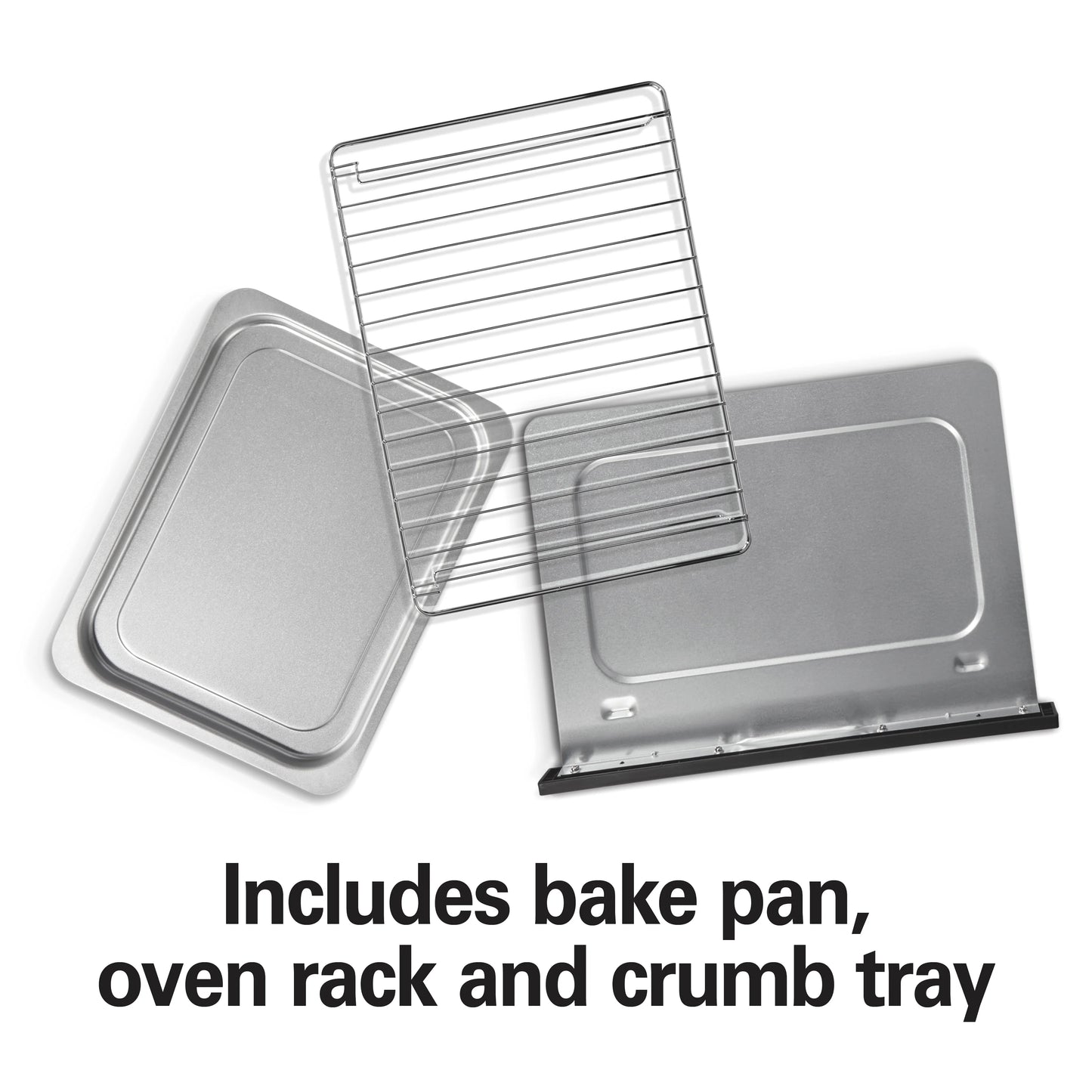 Hamilton Beach 2-in-1 Countertop Toaster Oven & Long Slot 2 Slice Toaster Combo, Stainless Steel