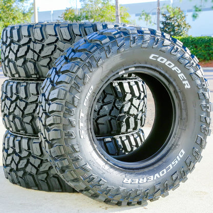 Set of 4 Cooper Discoverer STT Pro 265/75R16 123/120Q E 10 Ply m/t mud Light Truck Tires