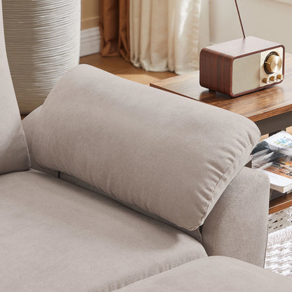 Pingliang Home Sectional Sofa Couch with Storage Ottoman,Modern 3 Seat L Shaped Sofa Couch for Living Room Apartment Studio Office