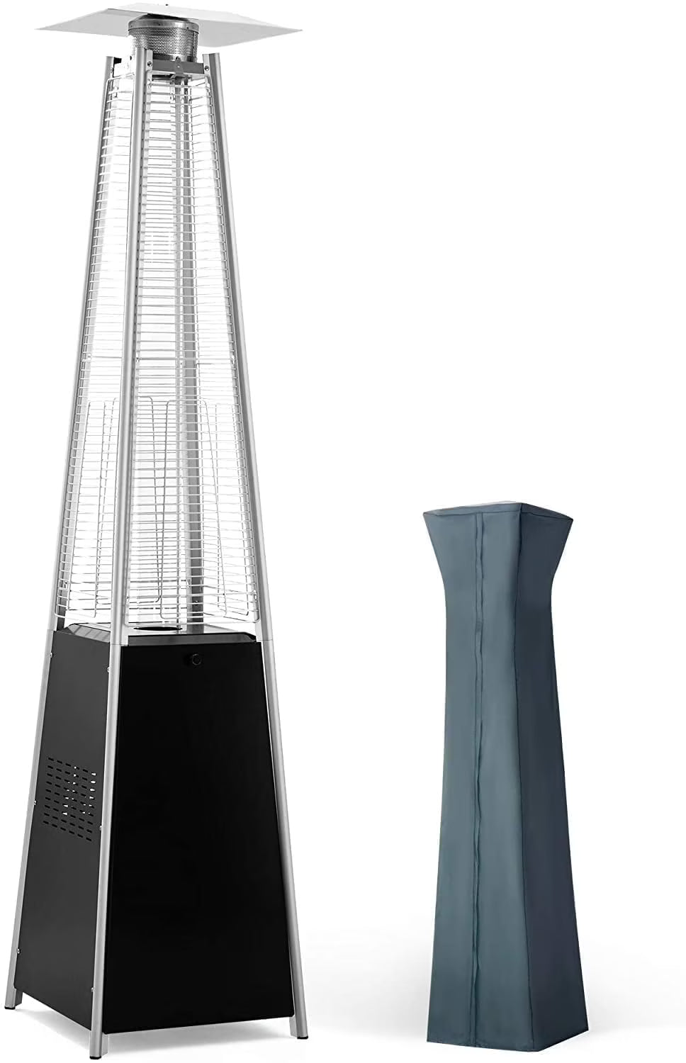 Pamapic 42000 BTU Stainless Steel Propane Patio Heater