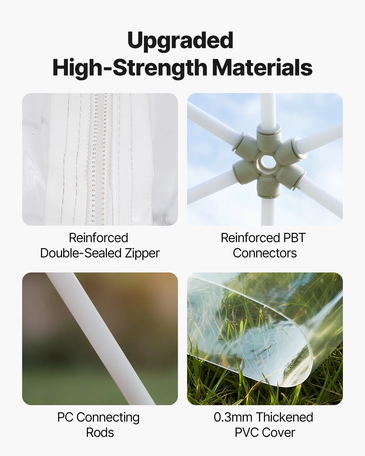VEVOR Garden Dome Tent, 12 x 7.2 ft Outdoor Clear Bubble Tent for 4-7 Person, Weatherproof Geodesic Dome Greenhouse with Window, PVC Igloo Tents for Backyard Patios Camping Party Wedding