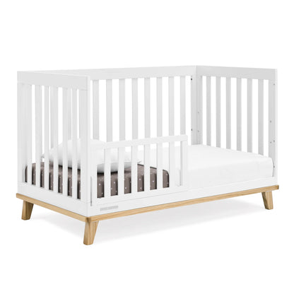 Delta Children Frankie 4-in-1 Convertible Crib - Greenguard Gold Certified, Black with Natural