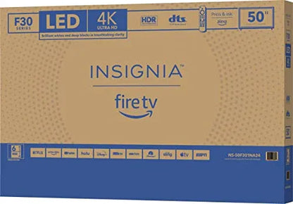 INSIGNIA 50-inch Class F30 Series LED 4K UHD Smart Fire TV with Alexa Voice Remote