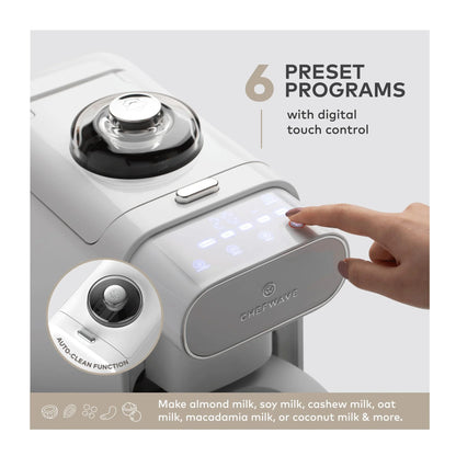 ChefWave Milkmade Non-Dairy Milk Maker with Handheld Milk Frother
