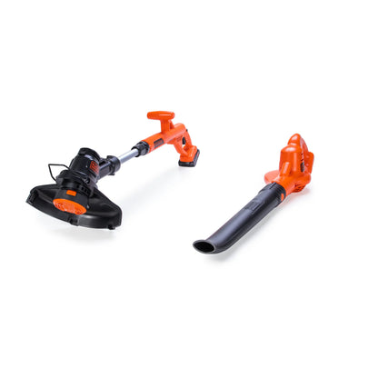 BLACK+DECKER 20V MAX* Lithium 10 In. String Trimmer/Edger + Hard Surface Sweeper Combo Kit, LCC221