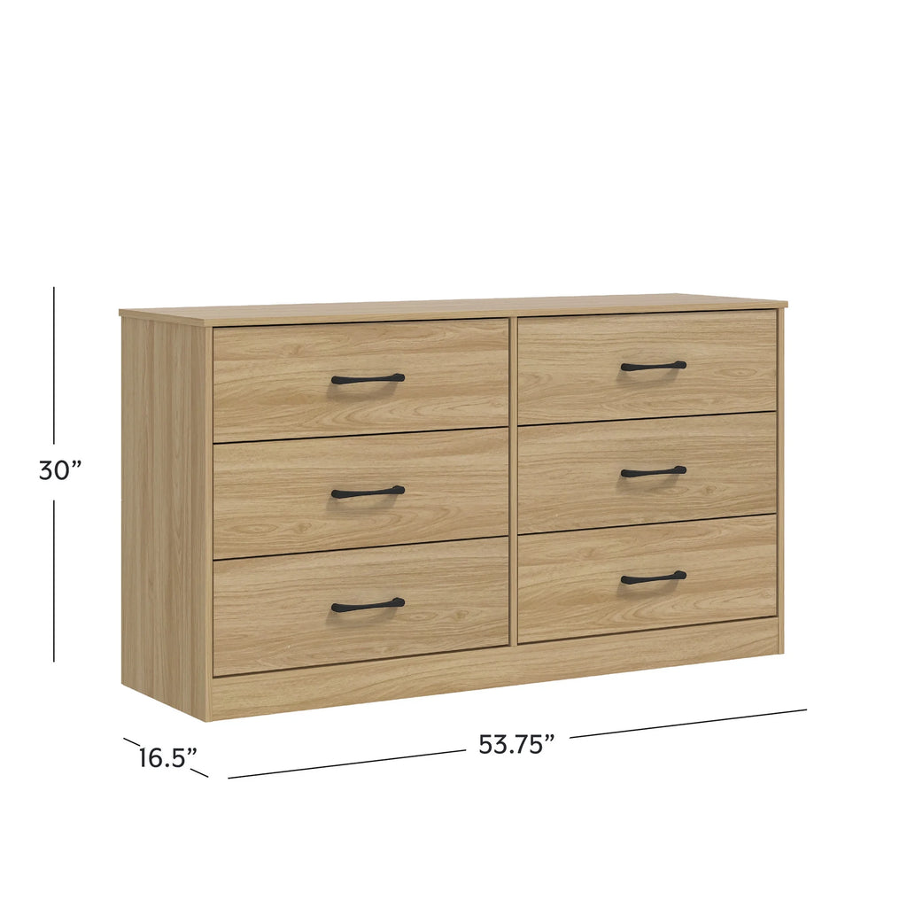 Mainstays Ardent 6 Drawer Dresser, White