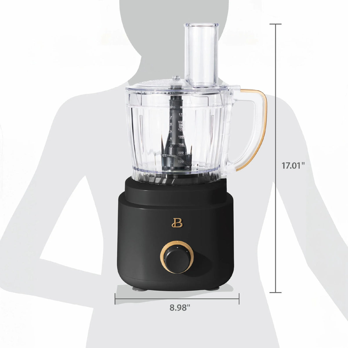 Beautiful 10-Cup Food Processor with Accessories, White Icing by Drew Barrymore