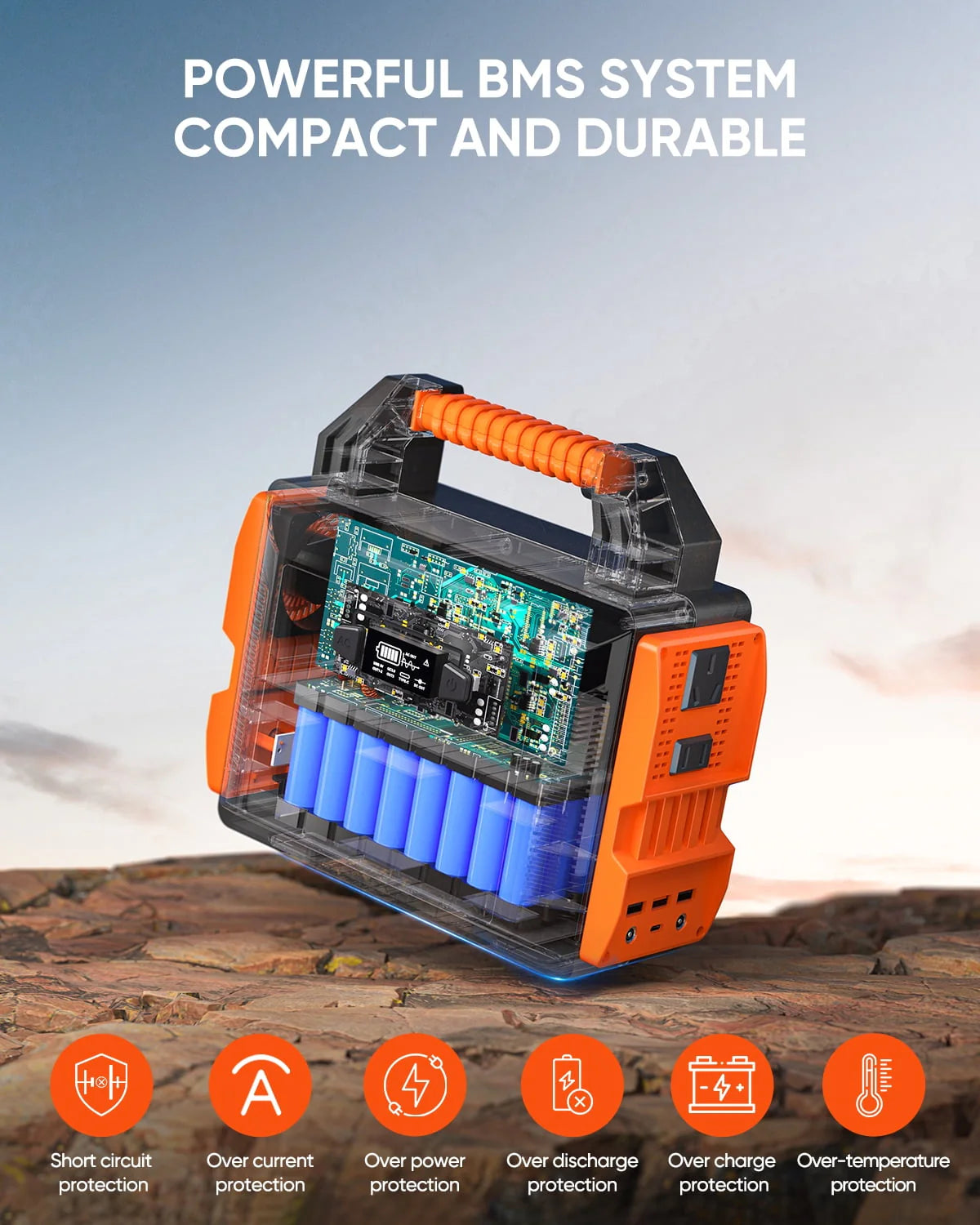 PRYMAX Portable Power Station 300W 296Wh 80000mAh, Peak 500W Rechargeable Lithium Battery Generator Home Emergency Backup