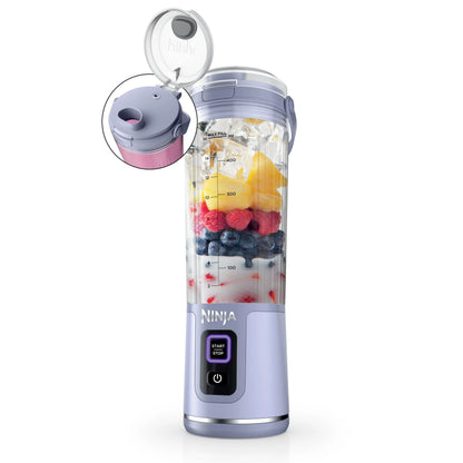 Ninja Blast Portable Blender, Cordless, 18oz. Vessel, Personal Blender for Shakes & Smoothies, BPA Free, Leakproof Lid & Sip Spout, USB-C Rechargeable, Dishwasher Safe Parts, Metallic Purple,