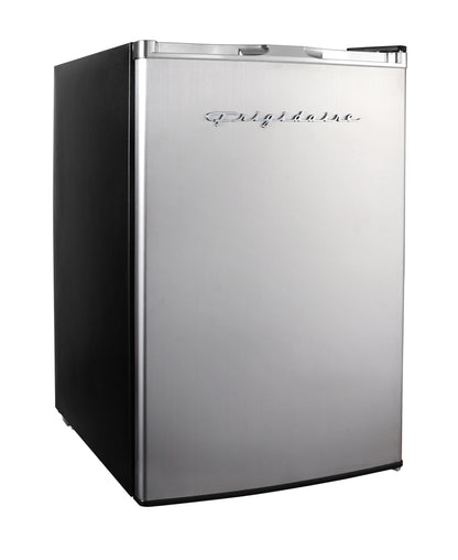 Frigidaire, 4.5 Cu. Ft. Compact Fridge with Chrome Trim - EFR492, Platinum