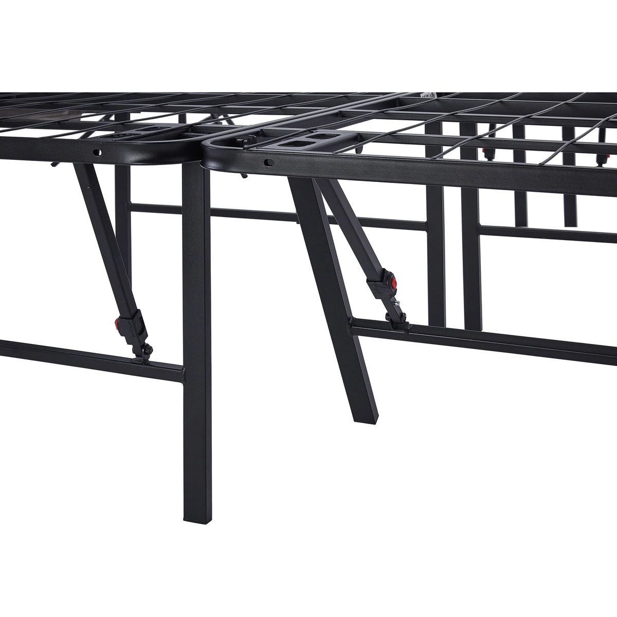 Mainstays 18" High Profile Foldable Steel Queen Platform Bed Frame, Black