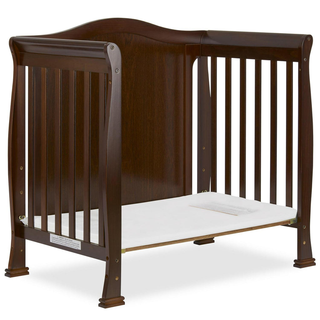 Dream On Me Naples Full Panel 4-in-1 Convertible Mini Crib. Espresso