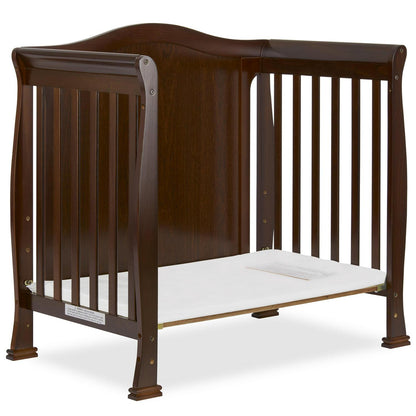 Dream On Me Naples Full Panel 4-in-1 Convertible Mini Crib. Espresso