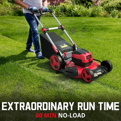 PowerSmart 80V 22-inch Self-Propelled Cordless Lawn Mower with 6.0Ah Battery and Charger