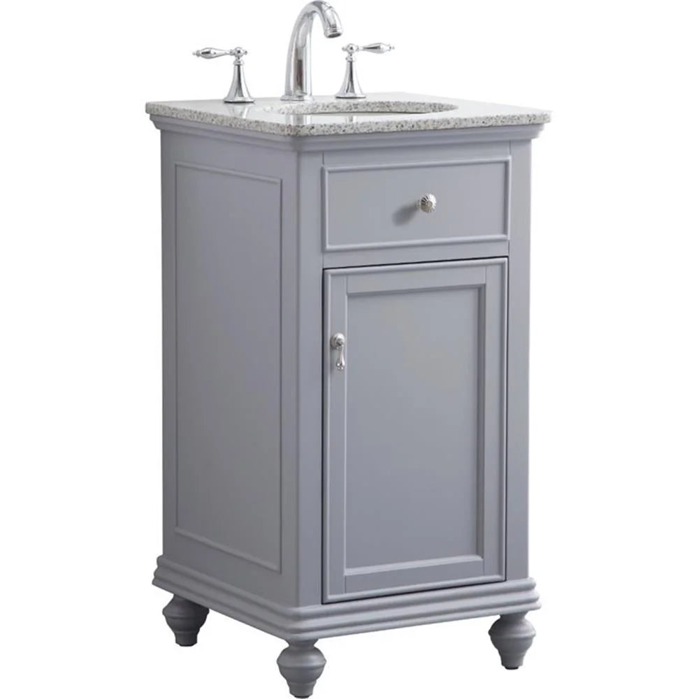 19 inch single bathroom vanity in vintage mint