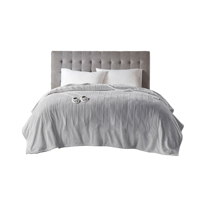 Serta Gray Polyester  Electric Blanket, Queen