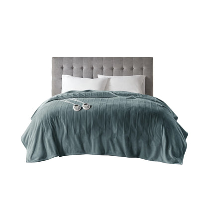 Serta Gray Polyester  Electric Blanket, Queen