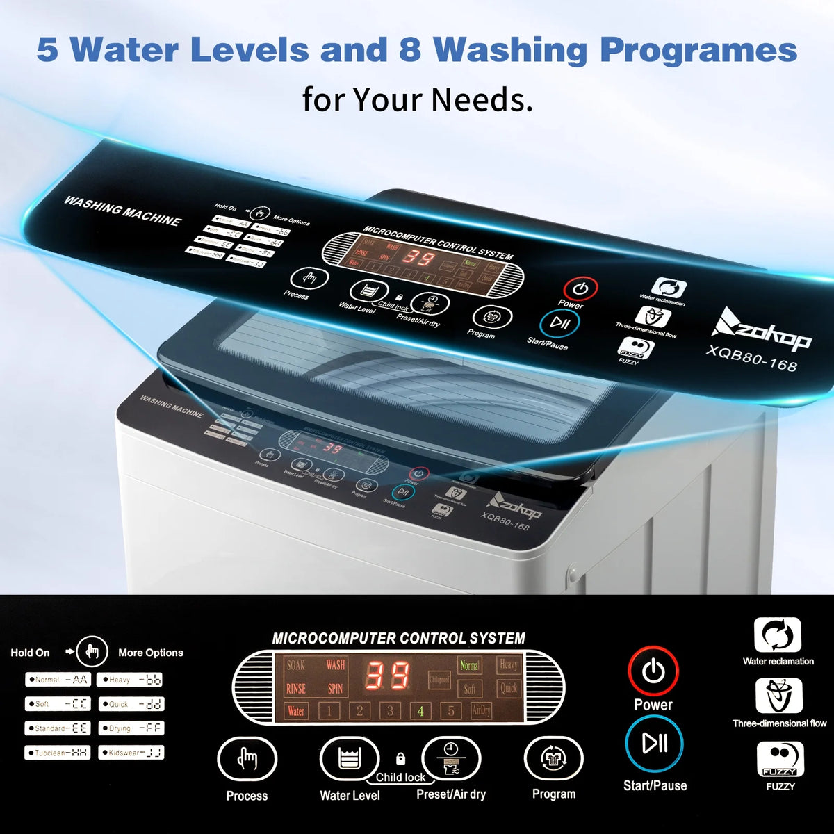 Ktaxon 17.8lbs Portable Fully Automatic Washing Machine W/ Drain Pump