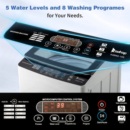 Ktaxon 17.8lbs Portable Fully Automatic Washing Machine W/ Drain Pump
