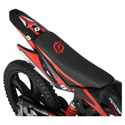 Hyper Bicycles 16" Kids Motobike with Mag Wheels, including training wheels, Black/Red