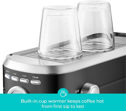 CASABREWS CM5418 20-Bar Espresso Machine and Coffee Maker, Silver