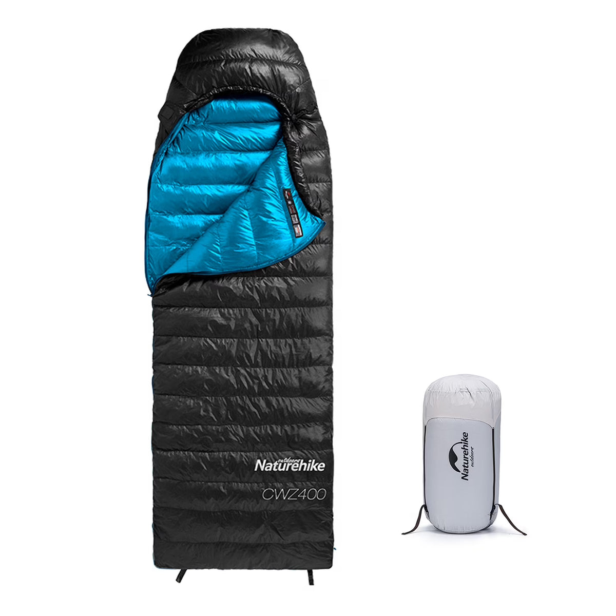 Naturehike Ultralight White Goose Down Sleeping Bag 750/550 Fill Power with Compression Sack