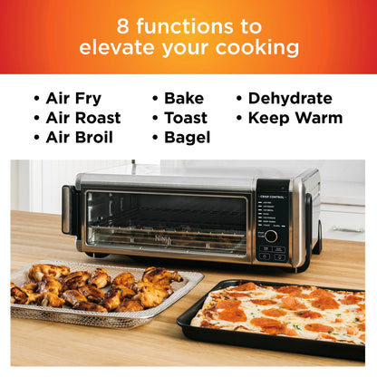 Ninja?? SP101 Foodia?�� 8-in-1 Digital Air Fry Oven, Flip-Away for Storage, Dehydrate, Keep Warm