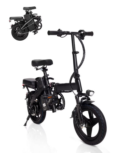14" A1 Electric Bike Easy Folding, Commuter Electric Bicycle for Adult, City E-Bike Peak 500W Motor, 576 Wh Removeable Battery,Max Range 20 Miles & Max Speed 20 Mph,Mini Ebikes