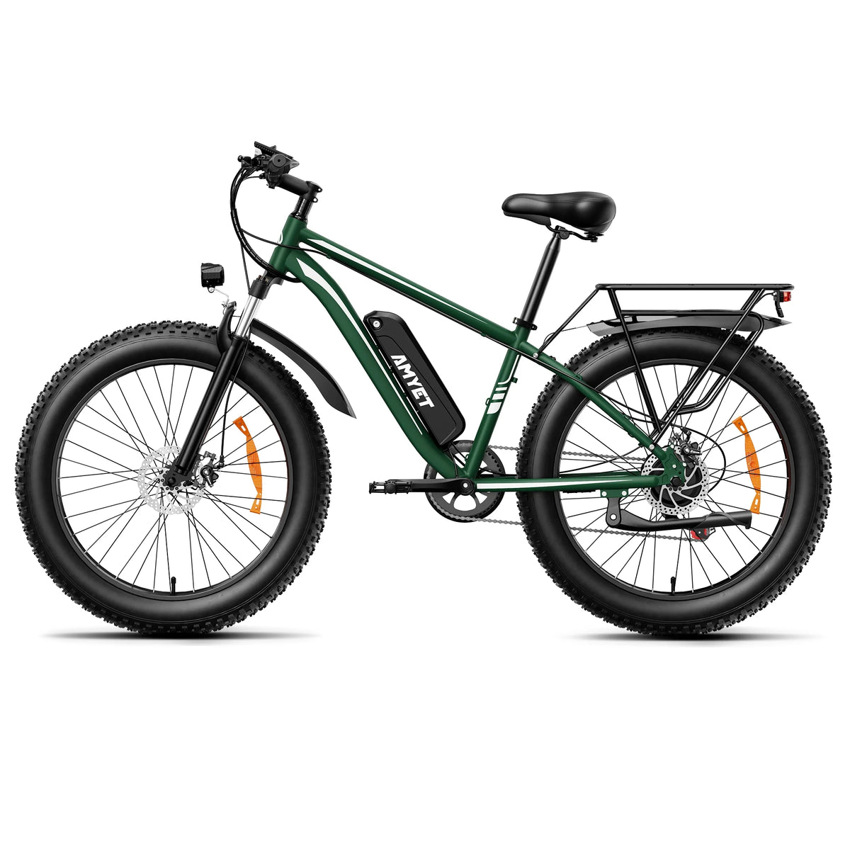 AMYET EB26 Electric Bike for Adults, 26*4.0 Fat Tire E-Mountain Bicycle,Peak 1500W Motor 48V 15Ah 7-Speed Ebike UL2849