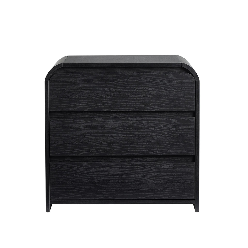 Better Homes & Gardens Juliet 3 Drawer Nightstand with USB, Light Honey