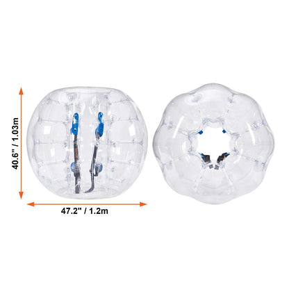 KFFKFF 4FT/1.2M Inflatable Bumper Balls 2-Pack Sumo Zorb Balls for Teens & Adults