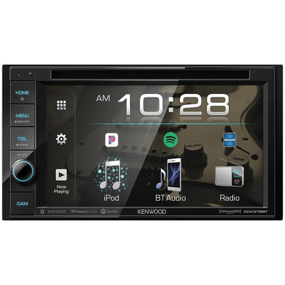 Kenwood DDX376BT 6.2" Double DIN In-Dash DVD Receiver with Bluetooth and SiriusXM Ready