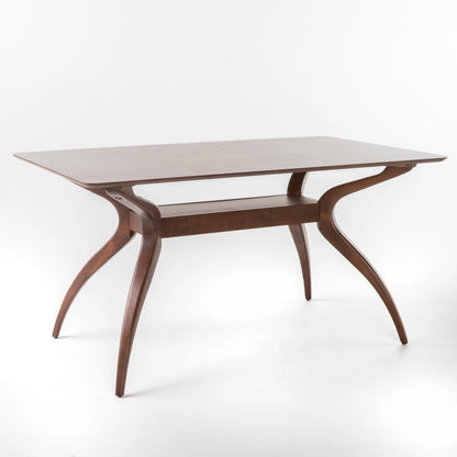 Noble House Branson Walnut Wood 5-Piece Dining Set