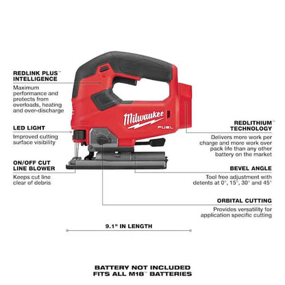 M18 FUEL 18-Volt Lithium-Ion Brushless Cordless Combo Kit (5-Tool) with Multi Tool, Jig Saw and Compact Router