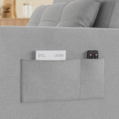 3 in 1 Convertible Sofa Bed Chair for Living Room , Aiho Sleeper Sofa Bed for Living Room, Dark Gray