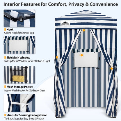 EAGLE PEAK Flex Ultra Compact 4 ft x 4 ft Pop-up Changing Room Canopy, Portable Privacy Cabana