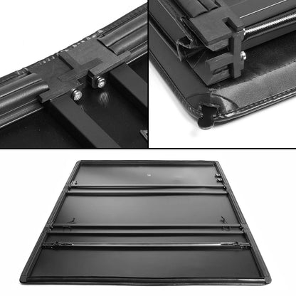 Auto Drive Soft Tri Fold Truck Bed Tonneau Cover Fits Ford Ranger 6' Short Bed 1982-2011