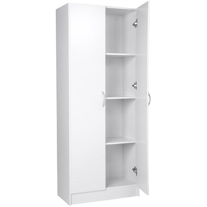 KFFKFF Kitchen Pantry Cabinet with Doors and Adjustable Shelves ��24" x 12" x 60" Tall Food Pantry Storage Cabinet for Kitchen, Living Room and Dinning Room 110LB Loading