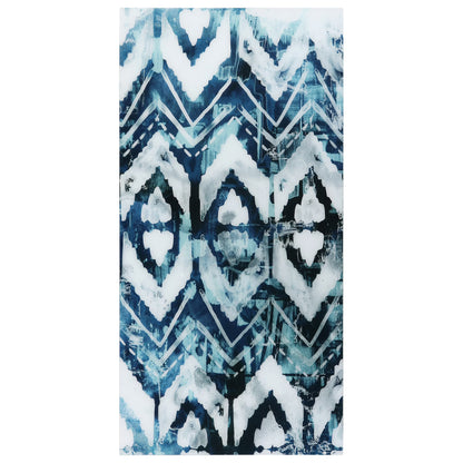 Empire Art Direct Blue Splash Frameless Free Floating Tempered Glass Panel Graphic Wall Art, 72" x 36", Ready to Hang
