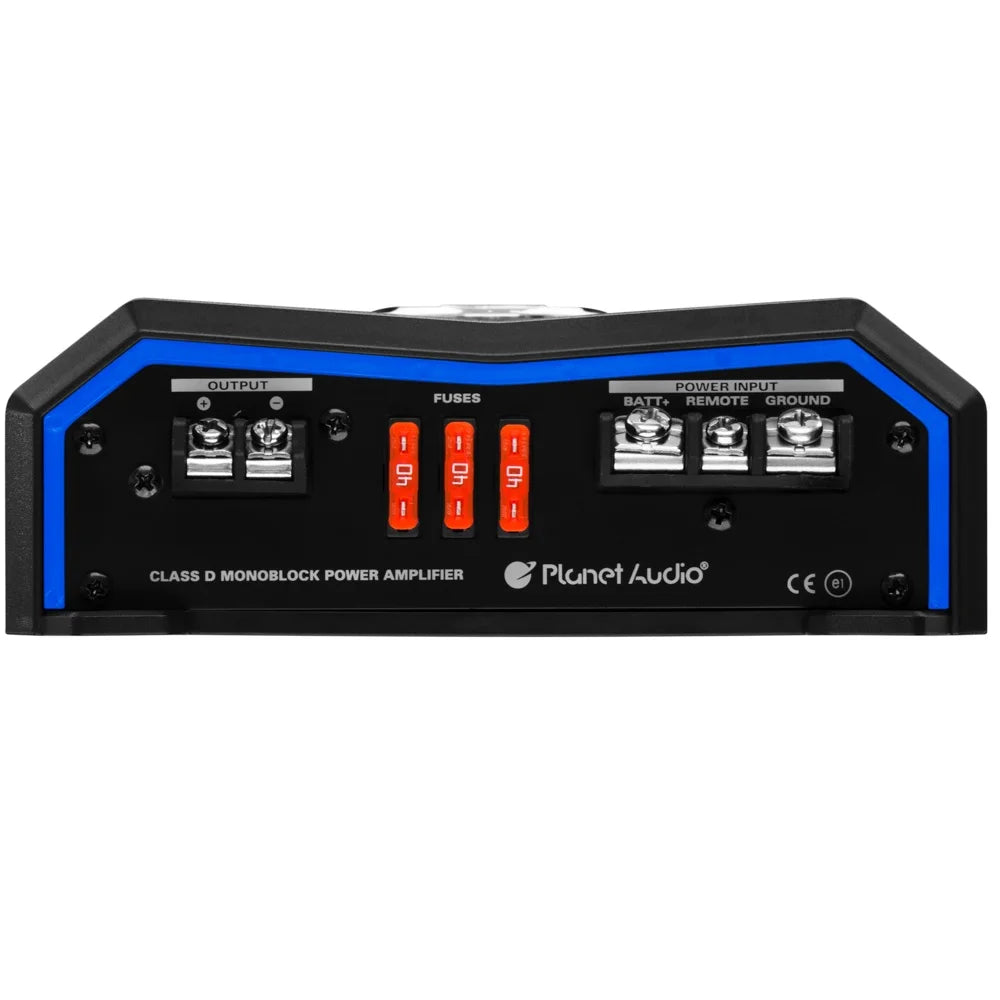 Planet Audio PL4000.1D Pulse Series Car Audio Amplifier 4000W Output, Monoblock, Class D, MOSFET