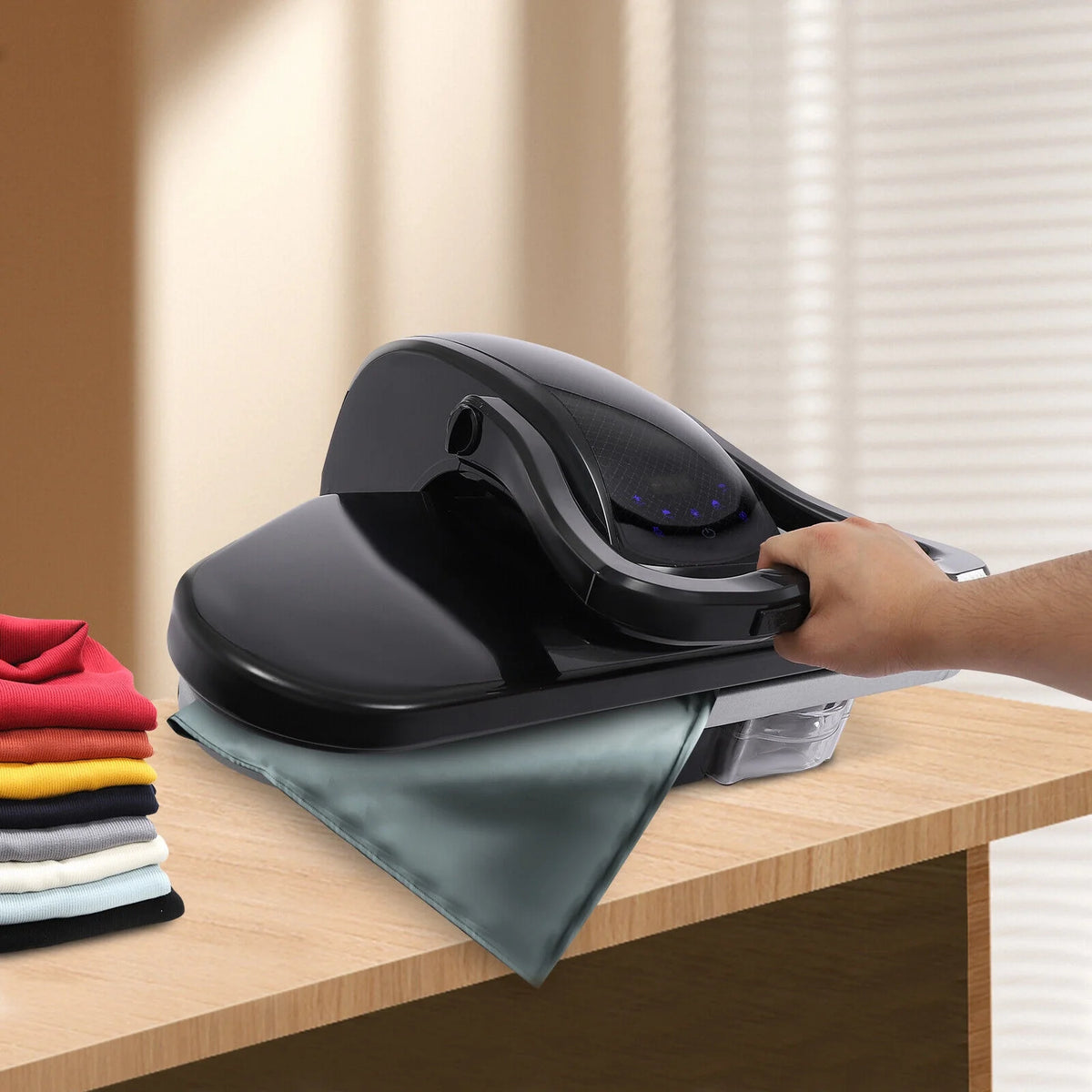 1600W Intelligent Steam Fabric Press - Touch Screen Steam Iron with 5 Modes - Model 8810D for Quick & Efficient Wrinkle Removal