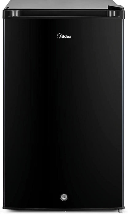 Midea 3 Cubic Ft Upright Freezer, Black, MRU03M2ABB, New