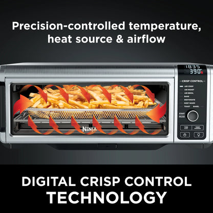 Ninja?? SP101 Foodia?�� 8-in-1 Digital Air Fry Oven, Flip-Away for Storage, Dehydrate, Keep Warm