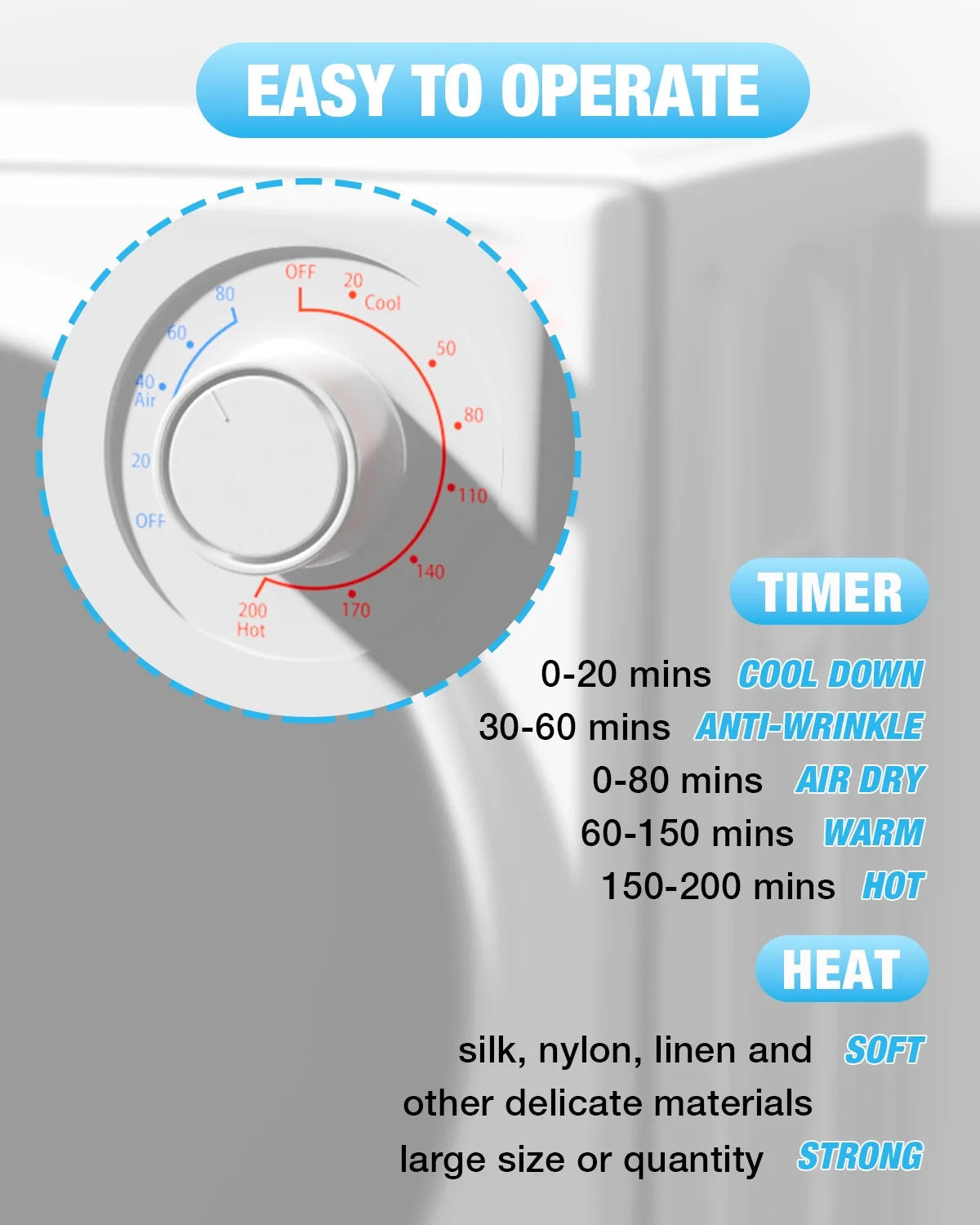 TABU Portable Washer and Dryer Set, 17.6LBS Compact Washing Machine & 8.8LBS Compact Dryer(Gray&White)