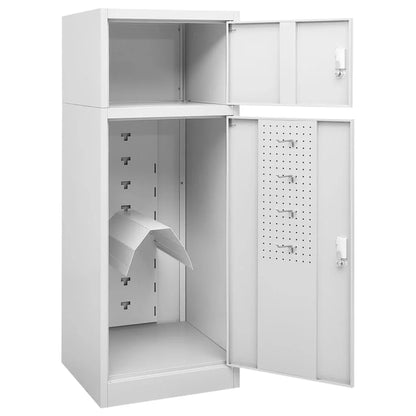 vidaXL Saddle Cabinet Steel Storage Rack Tack Locker Furniture Multi Colors