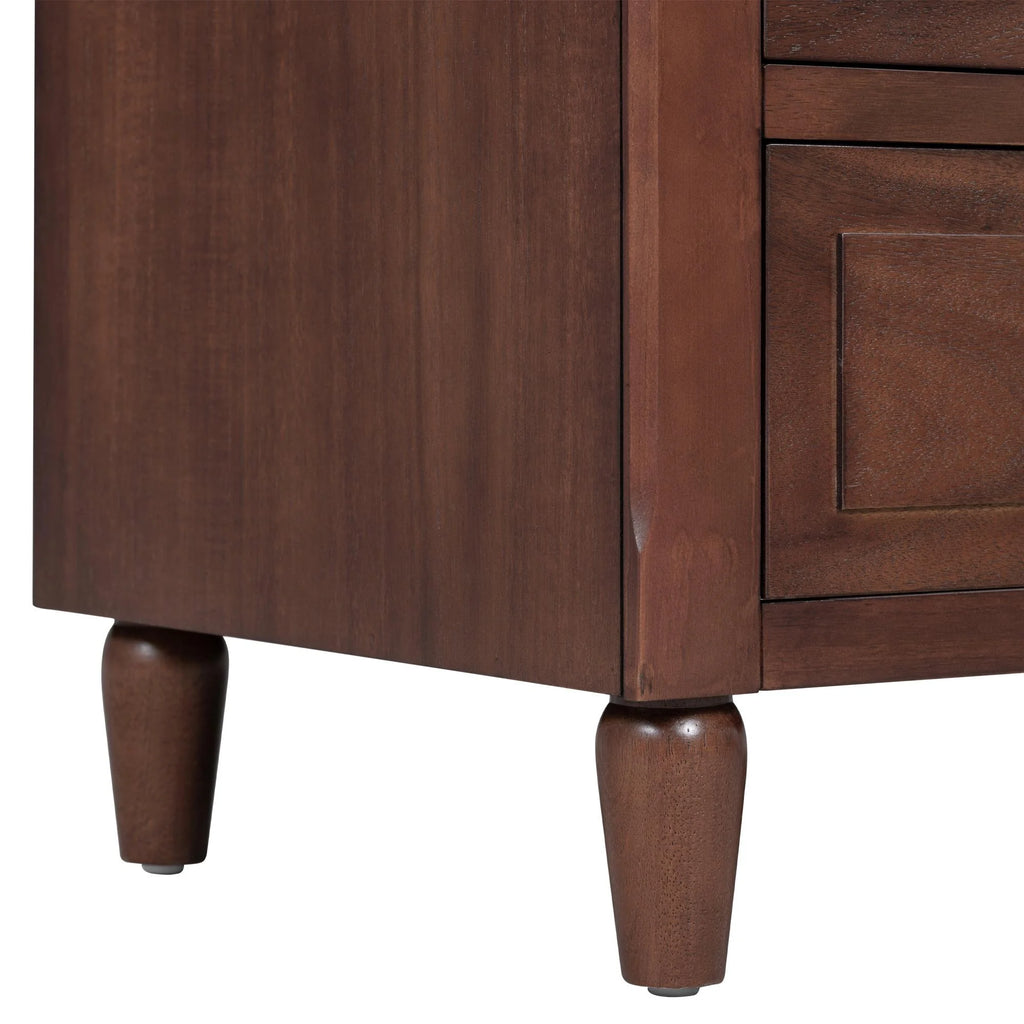 White Nightstand for Bedroom, Atumon Nightstand with 3 Drawers, Wood Bedside Table, Modern Nightstand Furniture for Bedroom, 28"L x 16.9"W x 28"H